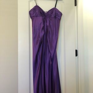 Purple satin formal